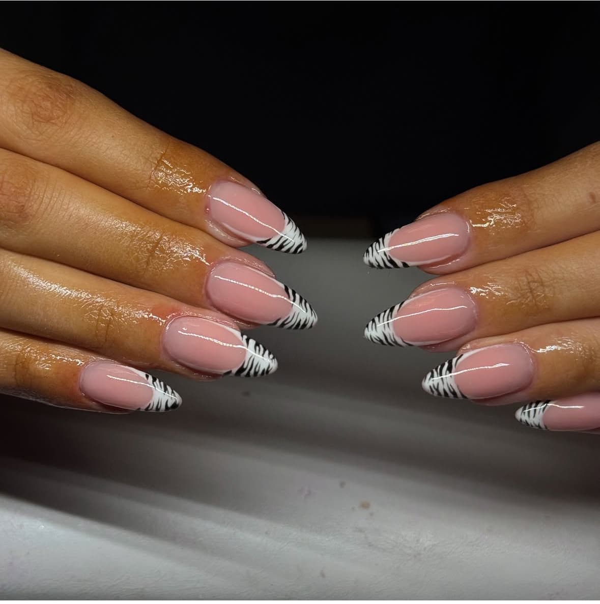 French met nail art